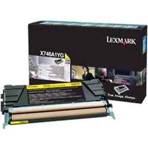 Lexmark X746A1YG toner cartridge geel (origineel)