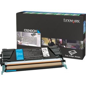 Lexmark C5240CH toner cartridge cyaan hoge capaciteit (origineel)