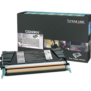 Lexmark C524, C534 8K zwarte retourpr. tonercartr.