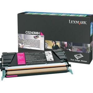 Lexmark C5240MH toner cartridge magenta hoge capaciteit (origineel)