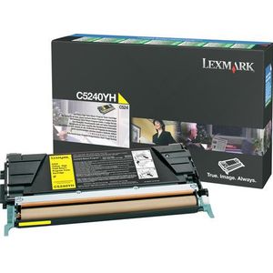 Lexmark C5240YH toner cartridge geel hoge capaciteit (origineel)