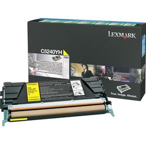 Lexmark C5240YH toner geel hoge capaciteit (origineel)