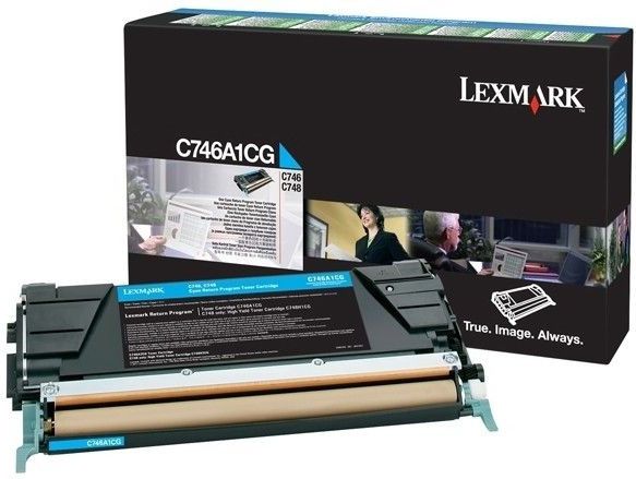 Lexmark C746A3CG tonercartridge 1 stuk(s) Origineel Cyaan