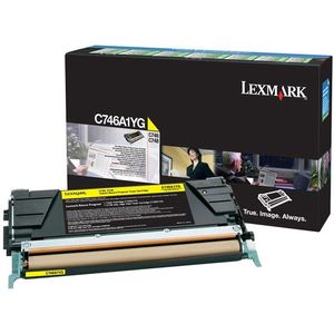 Lexmark C746A3YG tonercartridge 1 stuk(s) Origineel Geel