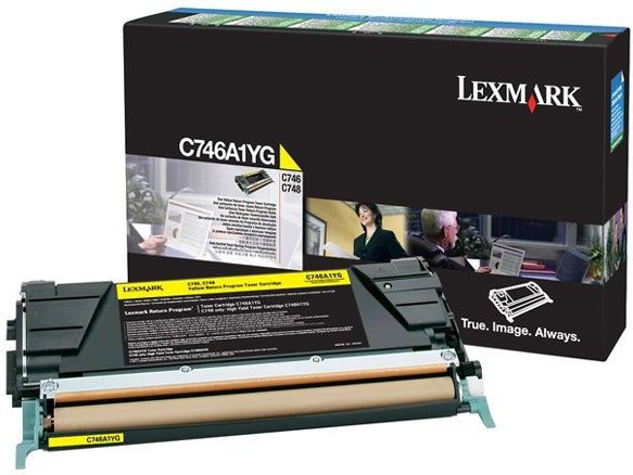 Lexmark C746A3YG tonercartridge 1 stuk(s) Origineel Geel