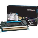 Lexmark X746A3 C tonercartridge 1 stuk(s) Origineel Cyaan