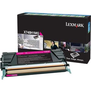 Lexmark X748H1MG toner magenta hoge capaciteit (origineel)