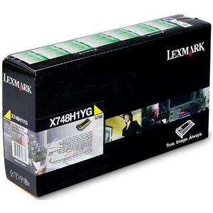 Lexmark X748H1YG toner geel hoge capaciteit (origineel)