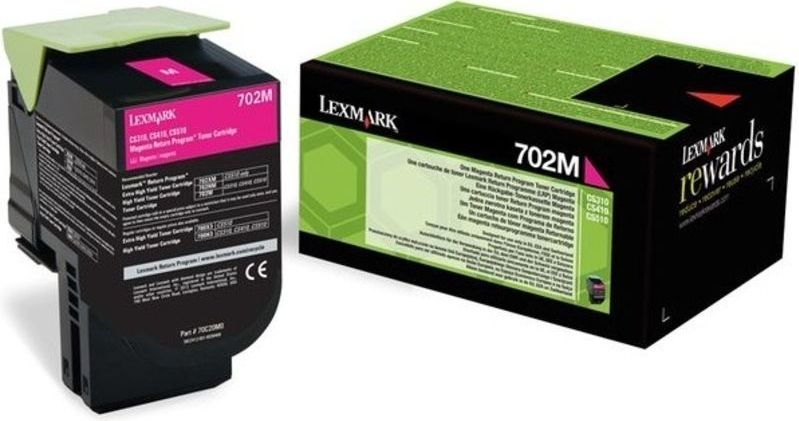 Lexmark 702M (70C20M0) toner magenta (origineel)