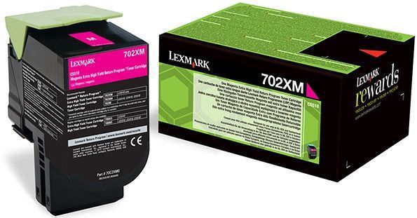 Lexmark 702XM tonercartridge 1 stuk(s) Origineel Magenta