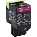 Lexmark 802M tonercartridge 1 stuk(s) Origineel Magenta