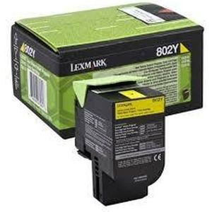 Lexmark 802Y tonercartridge 1 stuk(s) Origineel Geel