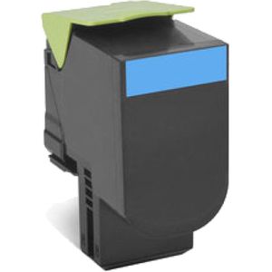 Tonercartridge Lexmark 80C2HC0 prebate blauw HC