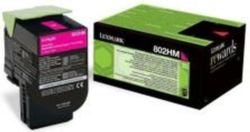 Lexmark 802HM tonercartridge 1 stuk(s) Origineel Magenta