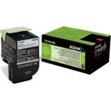 Lexmark 80C2HK0 nr. 802HK toner cartridge zwart hoge capaciteit (origineel)