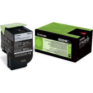 Lexmark 802HK tonercartridge 1 stuk(s) Origineel Zwart