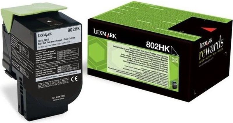 Lexmark 802HK tonercartridge 1 stuk(s) Origineel Zwart