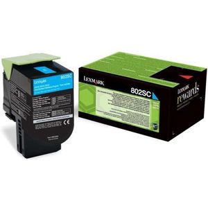 Lexmark 802SC tonercartridge 1 stuk(s) Origineel Cyaan