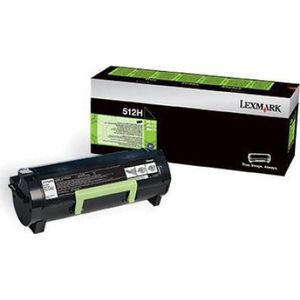 Lexmark 51F2H00 nr. 512H toner cartridge zwart hoge capaciteit (origineel)