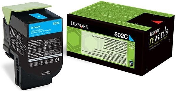 Lexmark 802CE tonercartridge 1 stuk(s) Origineel Cyaan
