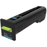 Lexmark 72K20C0 toner cyaan (origineel)