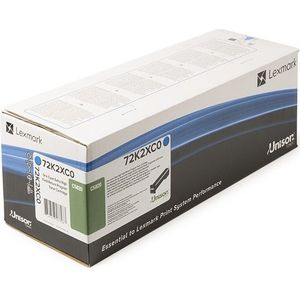 Lexmark 72K2XC0 tonercartridge Origineel Cyaan