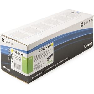 Lexmark 72K2XY0 toner geel hoge capaciteit (origineel)