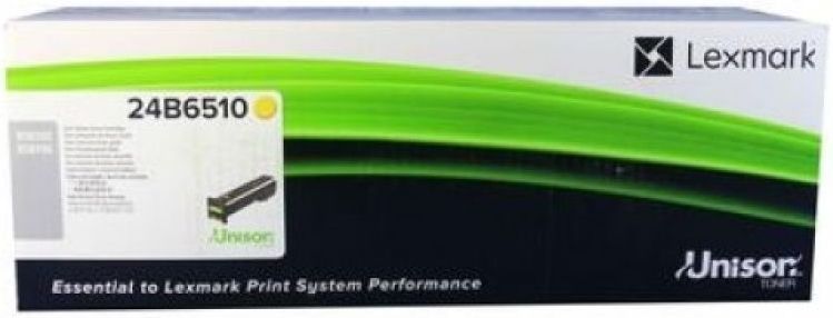 Lexmark 24B6510 tonercartridge 1 stuk(s) Origineel Geel