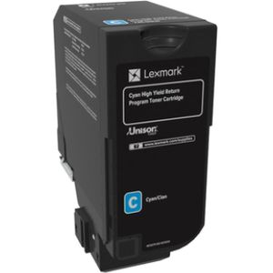 Lexmark 74C2HC0 tonercartridge 1 stuk(s) Origineel Cyaan