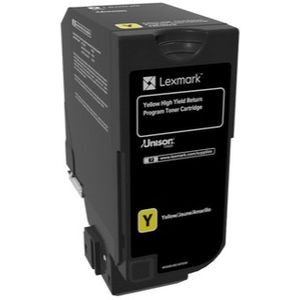 Lexmark 74C2HY0 toner cartridge geel extra hoge capaciteit (origineel)