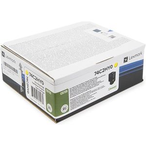 Lexmark 74C2HY0 toner geel extra hoge capaciteit (origineel)