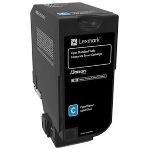 Lexmark 74C2SC0 toner cyaan hoge capaciteit (origineel)