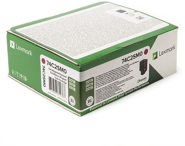 Lexmark 74C2SME tonercartridge 1 stuk(s) Origineel Magenta