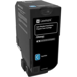 Lexmark 74C2SC0 toner cyaan hoge capaciteit (origineel)