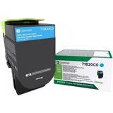 Lexmark 71B20C0 tonercartridge 1 stuk(s) Origineel Cyaan