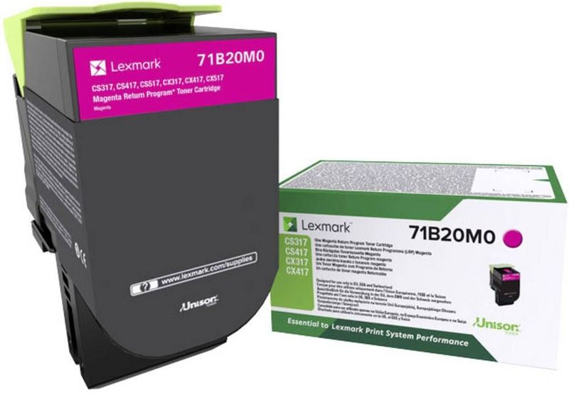 Lexmark 71B20M0 tonercartridge 1 stuk(s) Origineel Magenta