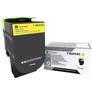Lexmark 71B0H40 tonercartridge 1 stuk(s) Origineel Geel