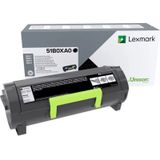 Lexmark 51B0XA0 tonercartridge 1 stuk(s) Origineel Zwart