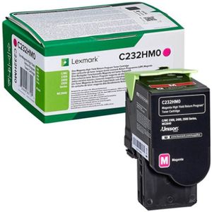 Lexmark C232HM0 toner cartridge magenta hoge capaciteit (origineel)