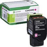 Lexmark C242XM0 tonercartridge 1 stuk(s) Origineel Magenta