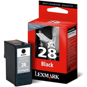 Lexmark Nr.28 (18C1428) inktcartridge zwart (origineel)
