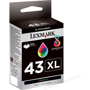 Lexmark 43XL kleur (18YX143E) - Inktcartridge - Origineel Hoge Capaciteit