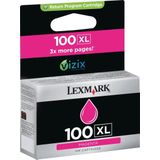 Lexmark 100XL hg rendem. retourprogr. magenta inktcartr.
