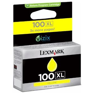 Lexmark 100XL hg rendem. retourprogr. gele inktcartr.