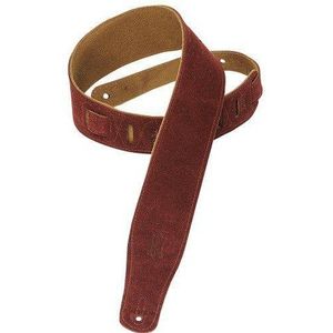 Levy's Leathers MS26-BRG suède riem, 6,35 cm, bordeaux rood, Bordeaux