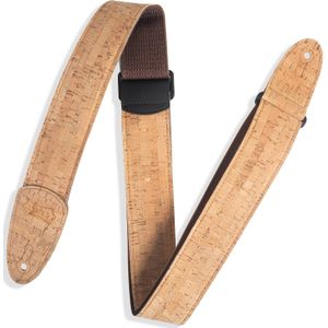 Levy's Leathers Harley Fringe gitaarriem van leer, 6,35 cm breed, Natuurlijk.