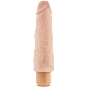 Huidskleurige Realistische en vibrerende Dildo - 17.50 cm