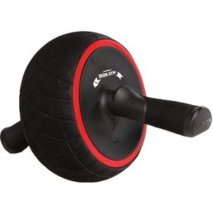 Iron Gym Buikspierwiel, Ab Roller Wheel, buikspieren trainer, zwart, rood - MY:37 / Content