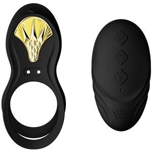 Zalo Bayek Cockring Vibrator met Afstandsbediening - Zwart