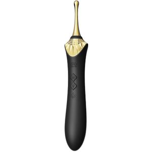 ZALO Verwarmde Pinpoint Clitoris Vibrator Bess 2 met extra opzetstukken - zwart